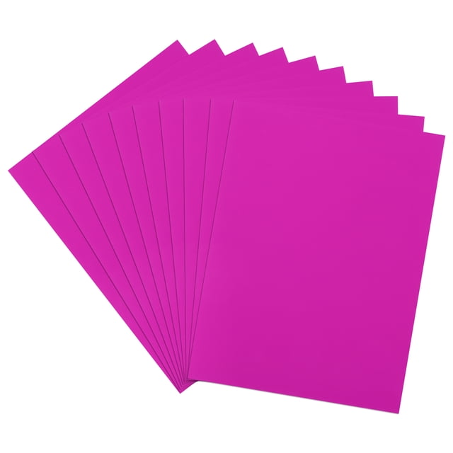 24 Sheets Neon Paper 8"x11" 250gsm Fluorescent Bright Cardstock,Purple