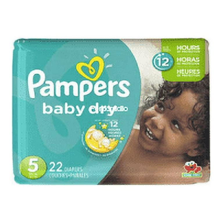 Pampers Baby Dry Size 22 Diapers with 12 Hours Overnight