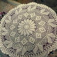 thumbnail image 5 of crochet lace doily doilies cotton placemat cup coaster mug dinner kitchen coffee table place mat cloth tea wedding party christmas, 5 of 6
