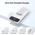thumbnail image 2 of Cargador portátil Power Bank penaover de 10000 mAh con cable, 2 of 7