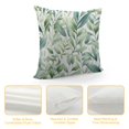 thumbnail image 4 of ARISTURING  Tropical Sage Green Leaves Throw Pillow Covers Pillow Case for Couch Sofa Bed Home Decor, 4 of 5