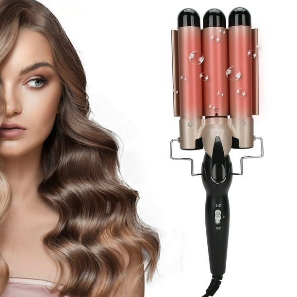 Onduleur de cheveux électrique Filfeel, baguette de fer à friser à  chauffage rapide, maison de salon de nanotechnologie pour cheveux mouillés,  cheveux secs 