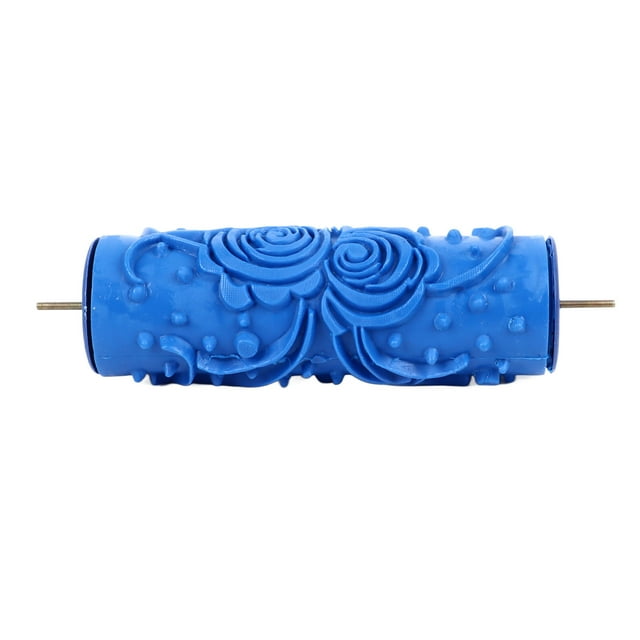 <p>Wall Patterned Paint Rollers, Rubber Flexible Patterned Roller Stencil Simple To Use Reusable 5in For Curtains For Clothes</p>