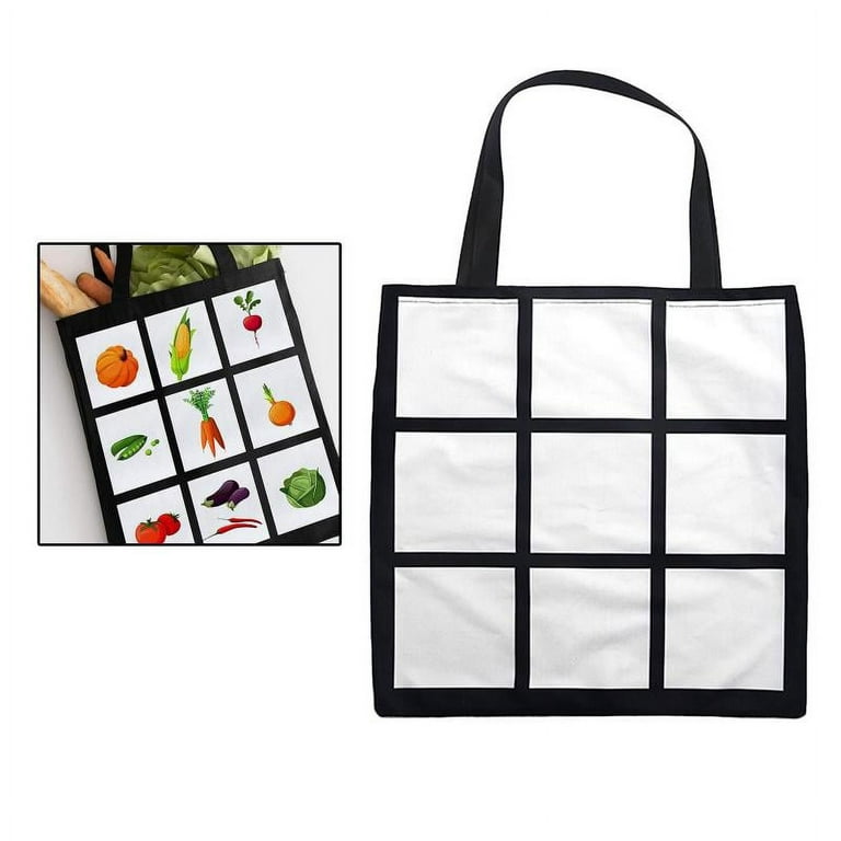 White Sublimation Blank Shopping Bag Heat Press Custom