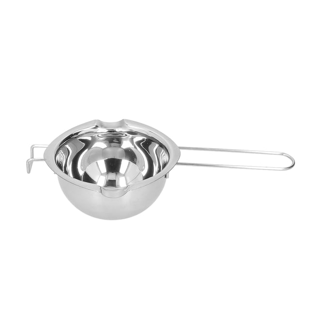 Recipiente de acero inoxidable para derretir chocolate y calentar mantequilla para uso doméstico y restaurante.