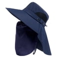 thumbnail image 2 of jiaxiM Mens Outdoor Wide Brim Fishing Hat,UPF 50+ Sun Protection Cap with Face Neck Flap for Hiking Garden, 2 of 3