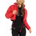 thumbnail image 2 of Veste Matelassée Courte pour Femmes, Manteau d'Extérieur Rouge m, 2 of 8