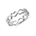 thumbnail image 2 of 925 Sterling Silver Oxidized Platinum Plated Multiple Heart Women Valentines Day Gifts Ring, 2 of 4