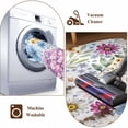 thumbnail image 7 of Area Rug for Living Room, Sunflower Non-Slip Indoor Large Carpet for Bedroom/Dining Room, Colorful Flowers Summer Botanical Watercolor Washable Low-Profile Rectangle Floor Runner Rugs - 4 x 6 Ft, 7 of 7