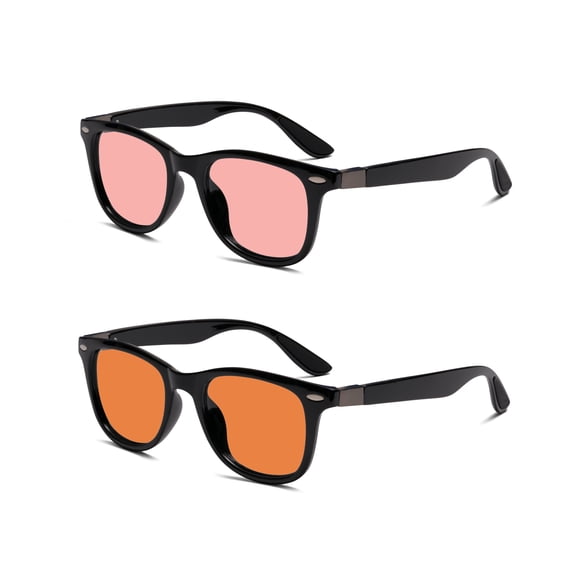 Gafas BRADDELL FL-41 Rose y FL-60 Wayfarer para migraña