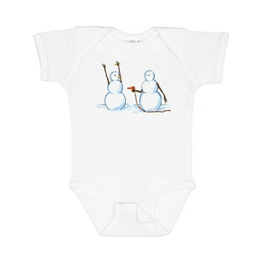 Inktastic Snowman Stickup with Hairdryer Boys or Girls Baby Bodysuit