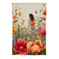 thumbnail image 2 of PHYHOO Spring Summer Flower Garden Flag Double Sided Vertical Welcome Garden Flag Outside Farmhouse Yard Outdoor Decoration White, 2 of 6
