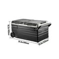 thumbnail image 2 of VEVOR Portable Car Freezer, 100 Quart Portable Refrigerator Freezer, 95L Dual Storage Zone Camping Freezer, -4℉~68℉ 12 Volt Fridge Freezer, Car Freezer for Car and Home Use, DC 12/24V, AC 100-240V, 2 of 9