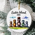 thumbnail image 2 of Easter Island Chile Moai Statues Christmas Ornament, Collection of City Travel Souvenirs for Family and Friends, Christmas Tree Ornament City Travel, Trips of The Year, Christmas Ornament 2025, 2 of 5