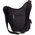 thumbnail image 4 of Bolso bandolera de hombro de lona vintage KAUKKO SG255-Black, 4 of 5