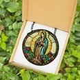 thumbnail image 6 of Our Lady of Guadalupe Stained Glass Suncatcher, Mexican Mom Window Hanging, Latin Culture Mom, Latin Mom Gift, Mother's Day Gift, 6 of 6