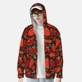 thumbnail image 2 of Balery Tomatoes And Chili Sudadera ligera de manga larga con capucha y protección solar UPF 50+ para hombre y mujer, ideal para pesca y running-Large, 2 of 7