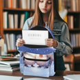 thumbnail image 6 of Psesaysky Cuddling Winter Penguins Trippy Mushroom Backpack Kids School Bag, Cartoon Butterfly Snail BookBags 4 Pcs Lunch Box Water Bottle Carrier Bag, Starry Girls Boys Large Capacity Rucksack, 6 of 7