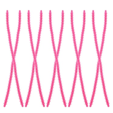 ELAYARD 10Pcs Spiral Hair Perm Rods Silicone Rosy Flexible Curlers for Hair Styling Needs