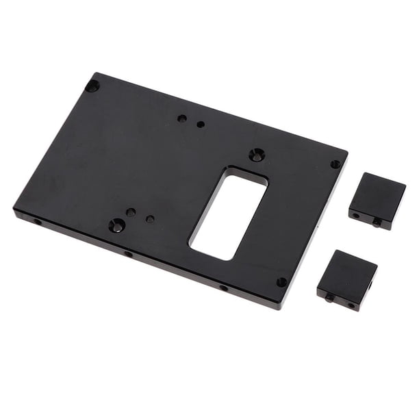 1:16 RC Truck Car Upgrade Parts Metal Servo Mount Plate para WPL 1622 RC Car crawler Negro