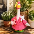 thumbnail image 5 of Sruoe Porch Goose Outfits, 23 Inch Porch Goose Clothes, Goose Clothes Dress, Duck Sculpture Clothes for Lawn Statue Cement Statue Yard Patio Party Decoration, 5 of 7