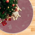 thumbnail image 5 of FMSHPON Valentines Day HeartsLove You Xmas Christmas Tree Skirt Stand Mat for Holiday Party Decoration Indoor Outdoor 48 inches, 5 of 6
