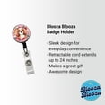 thumbnail image 2 of Cavalier King Charles Spaniel Dog Pink Floral Flowers Retractable Reel ID Badge Key Card Name Tag Holder with Clip, 2 of 7