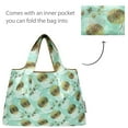 thumbnail image 5 of Wrapables Large & Small Foldable Tote Nylon Reusable Grocery Bags, Set of 2, Dandelion, 5 of 5