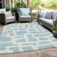 thumbnail image 6 of Addison Rugs Chantille Indoor/Outdoor Transitional Lines Sky Washable Rectangle Rug, 8' x 10', 6 of 6