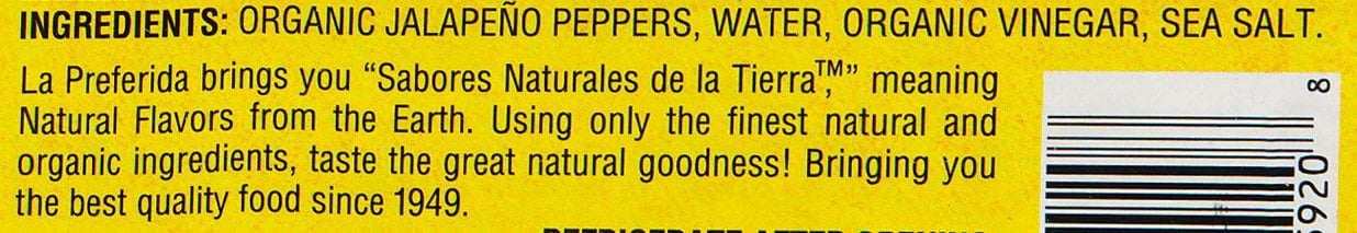 La Preferida Organic Jalapeno Nacho Slices, Hot, 11.5 Ounce (Pack of 12)