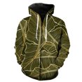 thumbnail image 1 of Sudadera con capucha y cremallera para hombre, diseño de hojas de plantas tropicales, unisex, divertida, informal, de manga larga, estilo Harajuku, con estampado 3D, 1 of 6