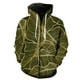 thumbnail image 1 of Sudadera con capucha y cremallera para hombre, diseño de hojas de plantas tropicales, unisex, divertida, informal, de manga larga, estilo Harajuku, con estampado 3D, 1 of 6