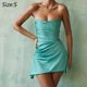 thumbnail image 2 of Mini vestido de tubo sin mangas de corte bajo para mujer, vestido corto ajustado con hombros descubiertos, vestido de fiesta de noche - Azul, 2 of 6