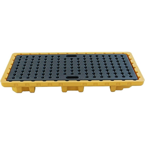 GXCZ Spill Containment Platform, Leakproof Tray With Top Grates, Modular Warehouses Factory Garage Industrial Uses Polyethylene Spill Platform, Storage Stack Paint Bucket ( Size : 28.35x28.35x6.10in/72x72x