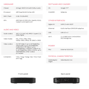 Raxxio MAG555 4K Google TV Streaming Box – 16GB Storage, 2GB RAM, Voice Control Remote, Dolby Digital 8-Channel Sound