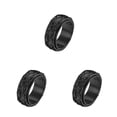 thumbnail image 2 of Anillo giratorio Punk Sonducket unisex boda nudillo hombres joyería marido Oficina regalos personalizados Negro Tamaño 10, 2 of 6