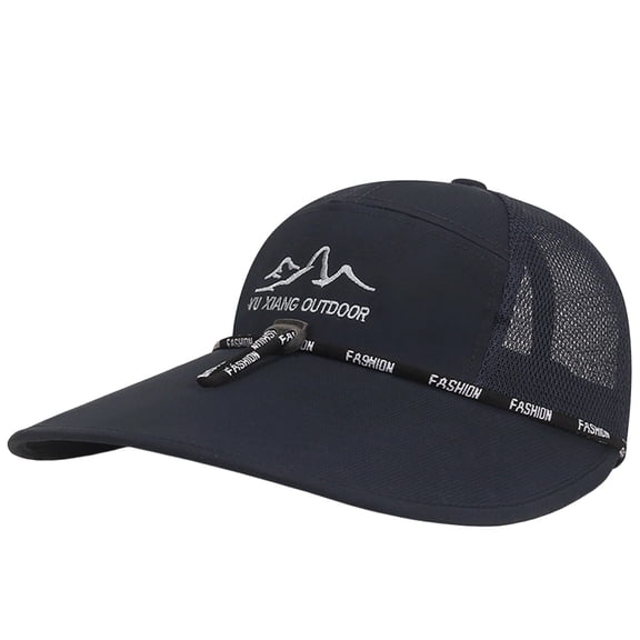 Levmjia Women Baseball Cap Breathable Mesh Embroidered Adjustable Drawstring UV Protection Sun Hat Outdoor Running Fishing Driving Daily Commute Casual Sports Travel