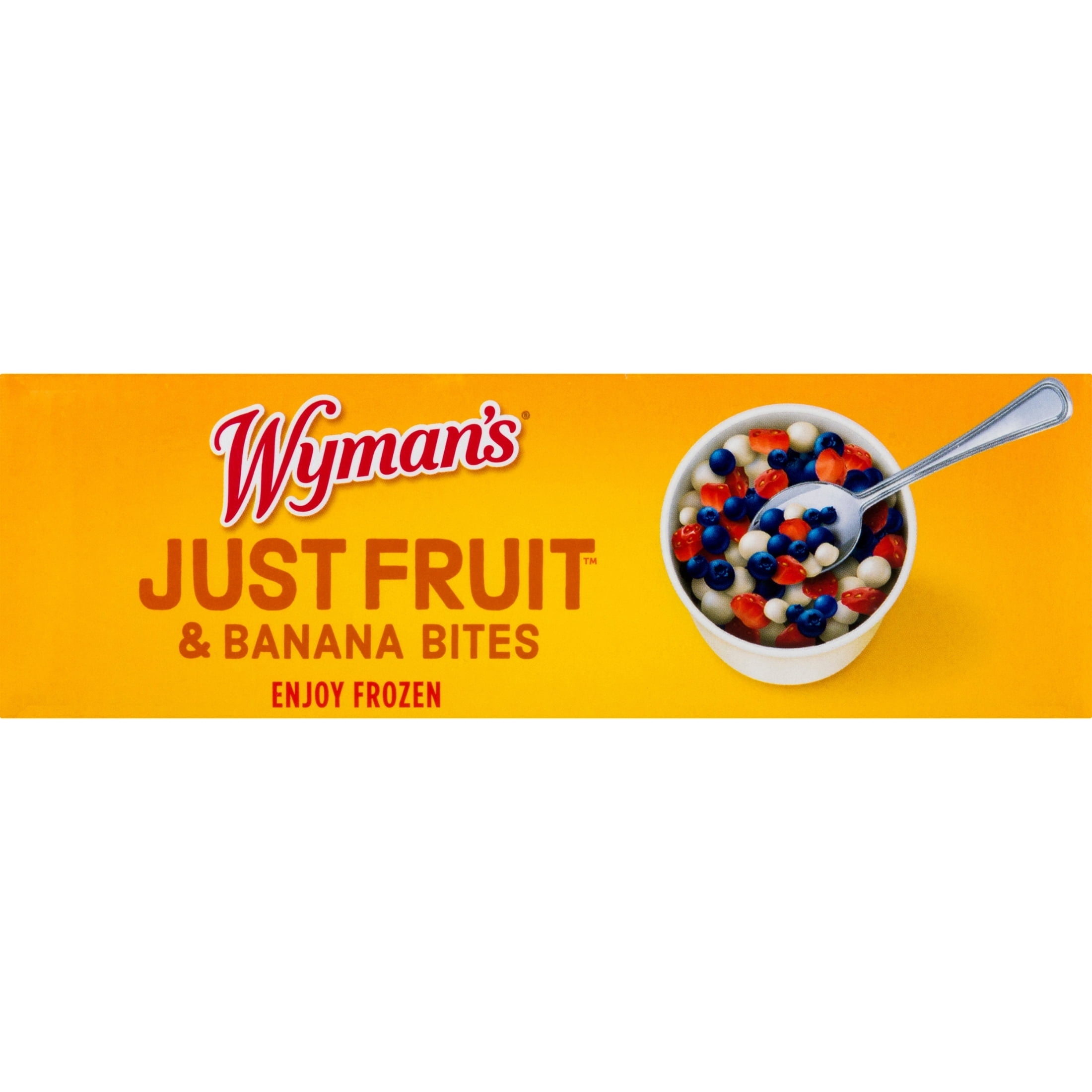 Wyman's Just Fruit & Banana Bites, 4 Pack of 2.3 oz Cups (Frozen)
