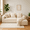 Beige, variant on Vacuum Compressed Sectional Sofa with Chaise, Space-Saving Modern Couch, Soft Bouclé Fabric Upholstery, No Assembly Sofa for Apartment & Living Room YKX-33002