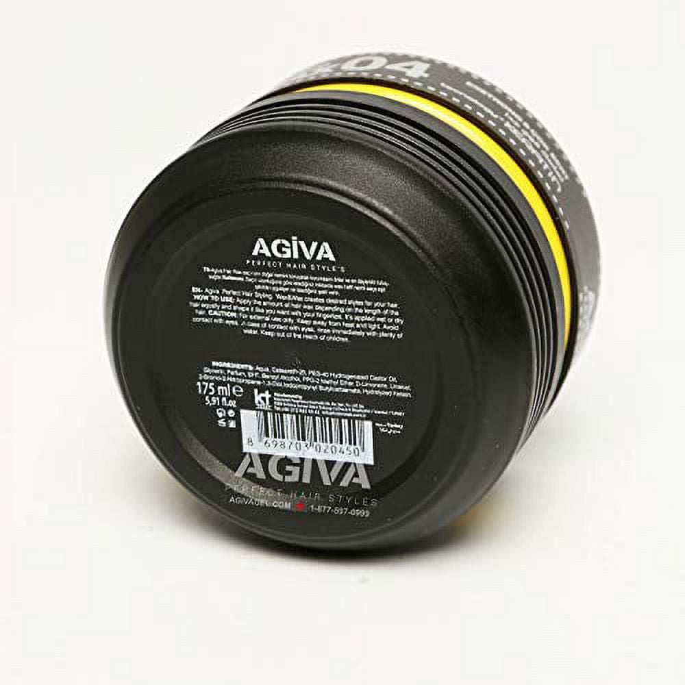 Agiva Hair Styling Gum Wax 05 Extra Strong Hold Wet Look Plus Keratin 6oz