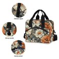 thumbnail image 3 of FORMRS Reusable Lunch Bag for Work School Leakproof Insulated Cooler with Adjustable Shoulder Strap, Gray Floral Pattern, 3 of 6
