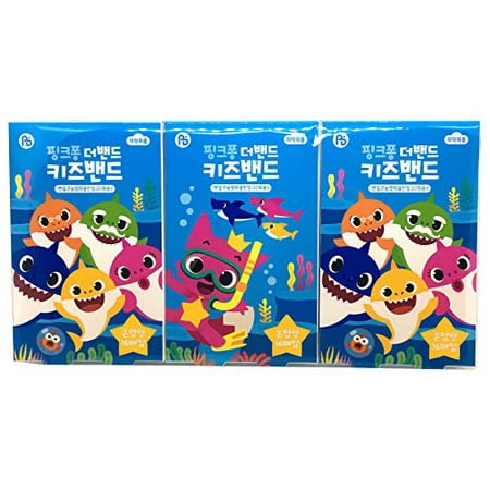 Pinkfong Baby Shark Kids Band-Aid 16 ea 3 Pack | Walmart Canada