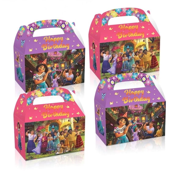 Princess Party Boxes,24pcs Princess Paper Box/Treat Boxes/Princess Goodie Boxes, Candy Boxes for Princess Birthday Decorations 6.2 x 3.7 x 3.7 Inches