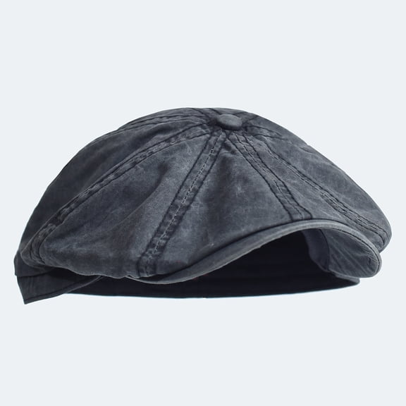Vintage Washed Cap, Breathable Cotton Ivy Newsboy Hat for Men and Women