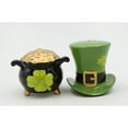 thumbnail image 3 of Ceramic Irish Top Hat Pot of Gold Salt and Pepper Shakers Saint Patricks Day, 3 of 4