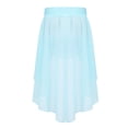 thumbnail image 2 of renvena Girls' Chiffon Hi-Low Dance Skirt Lyrical Ballet Jazz Latin Dance Dress 6-16 Light_Blue 10, 2 of 7