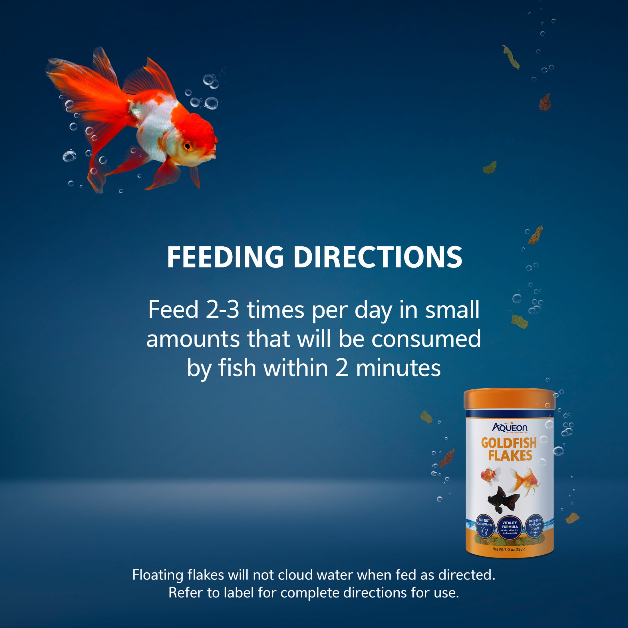 (4 pack) Aqueon Goldfish Flakes Fish Food 7 ounces