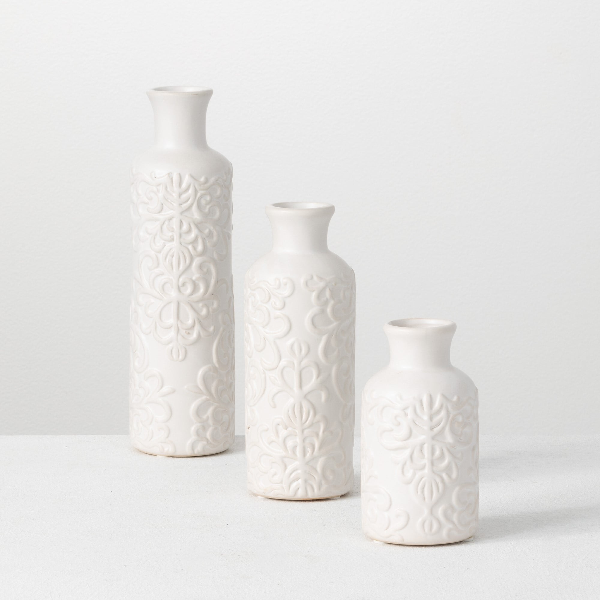 Ceramic Bud Vases Set of 3 B 