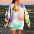 thumbnail image 2 of Womens Oversized Sweatshirt Easter Cute Fun Print Long Sleeve Comfort Casual Pullover Plus Size Sweatshirts for Women Mr2 2Xl, 2 of 5