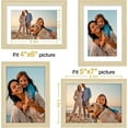 thumbnail image 3 of chalian  5x7 Picture Frame Set of 4, Display Pictures 4x6 with Mat or 5x7 without Mat, Small Photo Frames for Wall or Tabletop Display, Engineered Wood with Shatter Resistant Plexiglass, Natural, 3 of 16